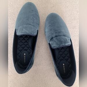 Birdies The Starling Velvet Flats in Ocean Blue